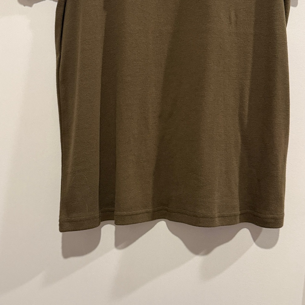 Thread & Supply Olive Crewneck T-Shirt 100% Cotton - Picture 5 of 5